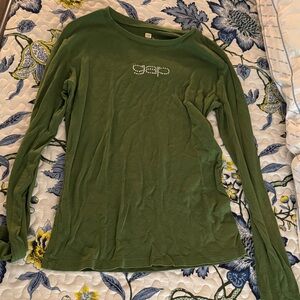 Green Long Sleeve Top